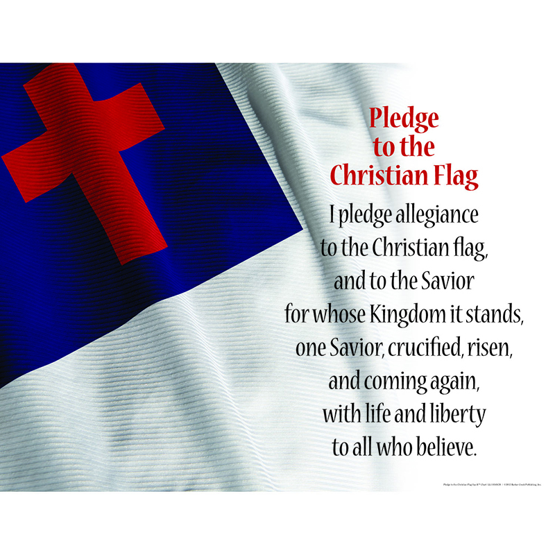 Pledge To The Christian Flag Chart Learning Charts Online Teacher