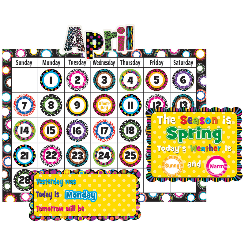 Fancy Circles Calendar Bb Set Wall & Desk Calendars Online Teacher