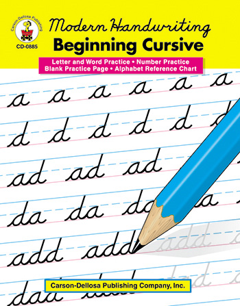 Modern Handwriting Beginning Cursive Book - Handwriting Paper Online ...