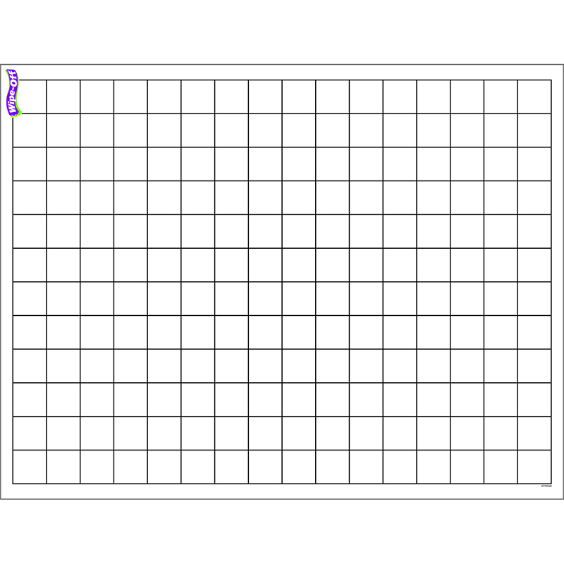 Graphing Grid Small Squares Wipe Off Chart 17x22 Graphing Online