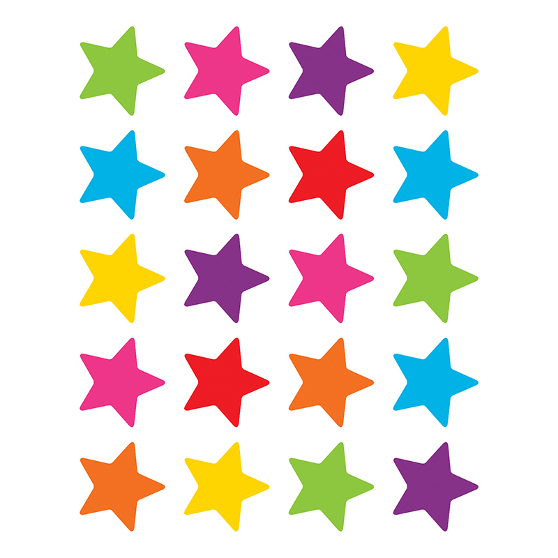 Bright Stars Stickers Die Cut Star Shape Stickers Artist