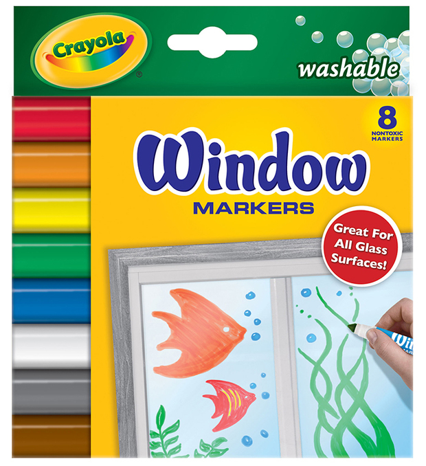 Crayola Crayola 8ct Washable Window Markers