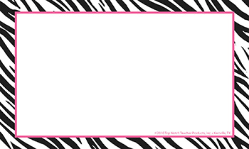 Top Notch Index Cards: Blank Border, Zebra, 4 x 6 :: Index Cards ...